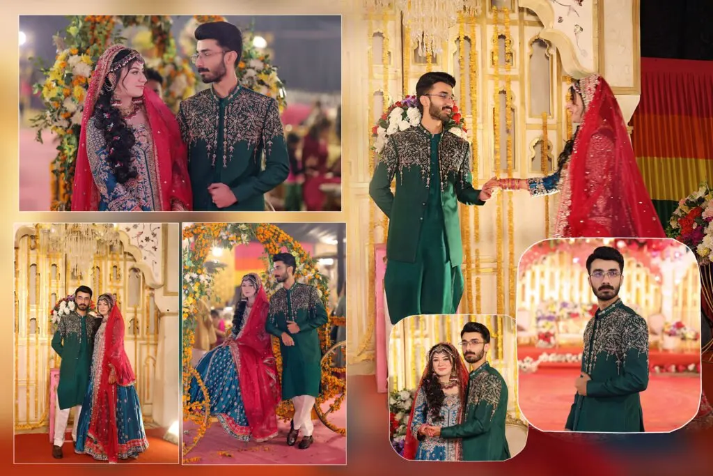 Wedding album spread designed and printed in Multan 5