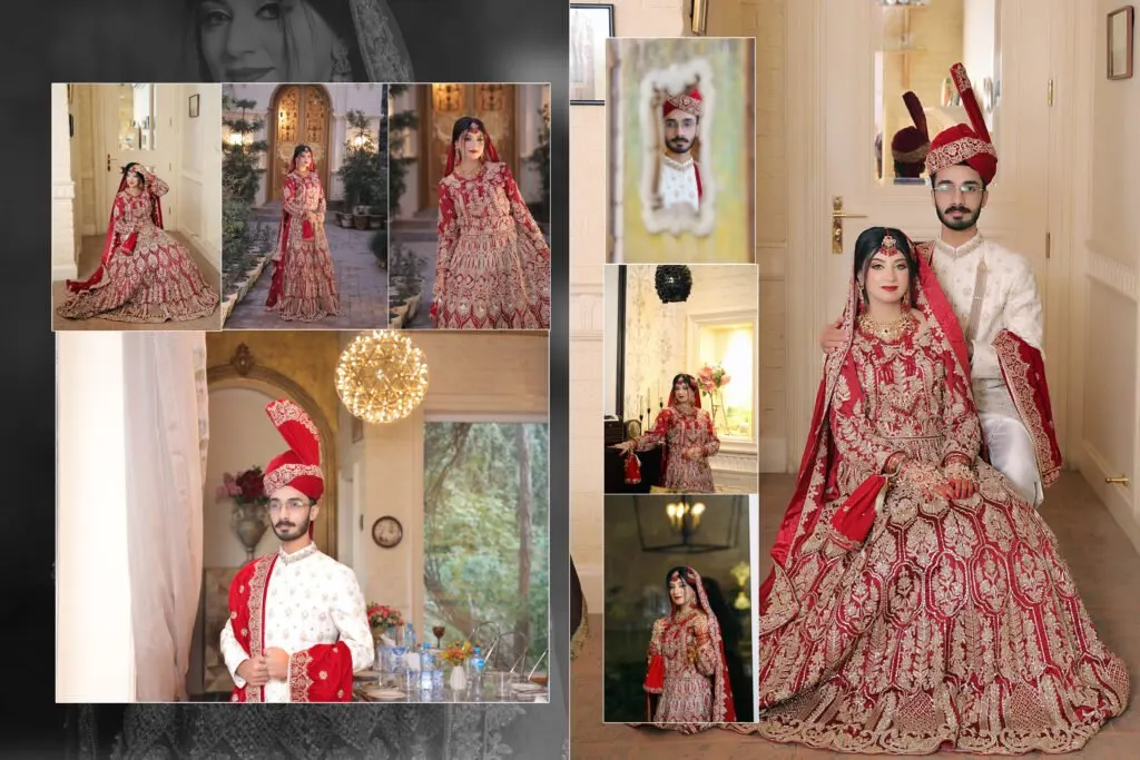 Wedding album spread designed and printed in Multan 6